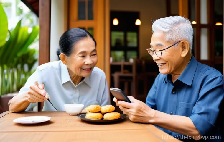 부모의 재정적 결정을 존중하는 법 - **Prompt:** A multi-generational Thai family, consisting of an adult daughter and her elderly parent...